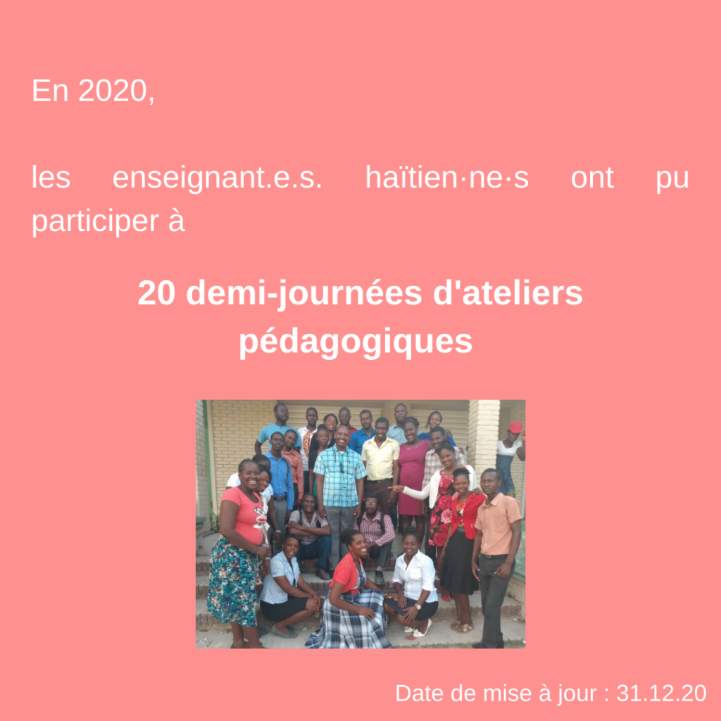 Formation d'enseignants pour une éducation adaptée à la psychologie de l'enfant et de l'adolescent en Haïti 28