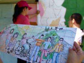 Des fresques murales pour une société plus inclusive des personnes en situation de handicap au Salvador 24