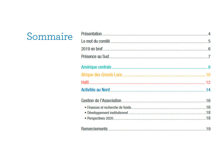 Rapport d'activité 2019 2